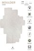 Picture of Koza Carpet Boulder Hand Knitted Square White Cotton Washable Carpet Rug Balcony Terrace Living Room Corridor Carpet Wicker Carpet 69589 120 x 180