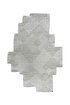 Picture of Koza Carpet Boulder Hand Knitted Square Gray Cotton Washable Carpet Rug Balcony Terrace Living Room Corridor Carpet Wicker Carpet 69590 120 x 180