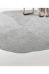 Picture of Koza Carpet Boulder Hand Knitted Hexagon Gray Cotton Washable Carpet Rug Balcony Terrace Living Room Corridor Carpet Wicker Carpet 69593 120 x 120