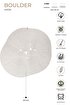 Picture of Koza Rug Boulder Hand Knitted Ellipse White Cotton Washable Rug Balcony Terrace Living Room Corridor Rug Wicker Rug 69595 120 x 180