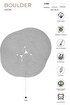 Picture of Koza Carpet Boulder Hand Knitted Ellipse Gray Cotton Washable Carpet Rug Balcony Terrace Living Room Corridor Carpet Wicker Carpet 69596 120 x 180