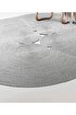 Picture of Koza Carpet Boulder Hand Knitted Ellipse Gray Cotton Washable Carpet Rug Balcony Terrace Living Room Corridor Carpet Wicker Carpet 69596 120 x 180