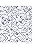 Picture of Koza Halı Maze Flux Anthracite Patterned Plush Carpet 7450 80 x 150