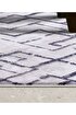Picture of Koza Halı Maze Link Copper Patterned Plush Carpet 7455 80 x 150