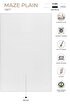 Picture of Koza Halı Maze Plain White Non-Slip Based Plush Carpet 19877 80 x 150