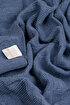 Picture of Koza Home Plaid Blue Wool Acrylic Single Child Blanket 33666 80 x 100