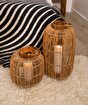 Koza Home Meander El Yapımı Dekoratif Rattan Mumluk 28x50x70 8937 28 x 50 resmi