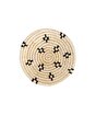 Koza Home Meander Dekoratif Siyah Desenli Bambu Duvar Tabağı 30cm 8993 30 resmi