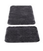 Koza Home Segura Peluş Antrasit Kaydırmaz Taban 2'li Banyo Paspası 60 x 100 - 50 x 60 60 x 100. ürün görseli