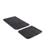 Koza Home Segura Peluş Antrasit Kaydırmaz Taban 2'li Banyo Paspası 60 x 100 - 50 x 60 60 x 100. ürün görseli