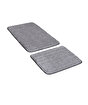 Koza Home Segura Peluş Gri Kaydırmaz Taban 2'li Banyo Paspası 60 x 100 - 50 x 60 60 x 100. ürün görseli