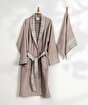 Picture of Koza Home Limira Set of 2 Mink Cotton 1 Bathrobe L-XL 1 Dowry Towel 50x90 2233 L-XL