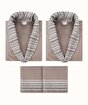 Picture of Koza Home Limira Set of 4 Mink Cotton 2 Bathrobes (1 SM)-(1 L-XL) 2 Dowry Towels 50x90 2238 SML-XL