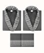 Picture of Koza Home Limira Set of 4 Anthracite Cotton 2 Bathrobes (1 SM)-(1 L-XL) 2 Dowry Towels 50x90 2239 SML-XL
