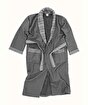 Picture of Koza Home Limira Set of 4 Anthracite Cotton 2 Bathrobes (1 SM)-(1 L-XL) 2 Dowry Towels 50x90 2239 SML-XL