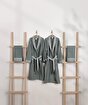 Picture of Koza Home Limira Set of 4 Green Cotton 2 Bathrobes (1 SM)-(1 L-XL) 2 Dowry Towels 50x90 2240 SML-XL
