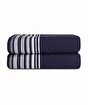 Picture of Koza Home Limira 2-Pack Navy Blue Face Dowry Towel 50x90 2246 50 x 90