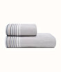 Picture of Koza Home Limira 2-Piece Gray Dowry Towel Set 50x90-90x150 2262 50 x 90 - 90 x 150
