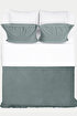 Picture of Koza Home Linda Green Velvet Double Duvet Cover Set 200x220 4 Pillows 5009 200 x 220