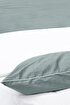 Picture of Koza Home Linda Green Velvet Double Duvet Cover Set 200x220 4 Pillows 5009 200 x 220