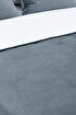 Picture of Koza Home Linda Navy Blue Velvet Double Duvet Cover Set 200x220 4 Pillows 5010 200 x 220