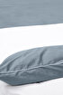 Picture of Koza Home Linda Navy Blue Velvet Double Duvet Cover Set 200x220 4 Pillows 5010 200 x 220