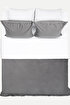 Picture of Koza Home Linda Anthracite Velvet Double Duvet Cover Set 200x220 4 Pillows 5011 200 x 220