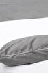Picture of Koza Home Linda Anthracite Velvet Double Duvet Cover Set 200x220 4 Pillows 5011 200 x 220