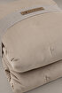 Picture of Koza Home Elite Beige Velvet Double Bedspread 230x250 2 Pillow 50x70 5023 230 x 250