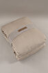 Picture of Koza Home Elite Beige Velvet Double Bedspread 230x250 2 Pillow 50x70 5023 230 x 250