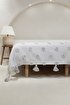 Picture of Koza Home Wanda Gray Double Edge Tasseled Blanket 220x240 5025 220 x 240