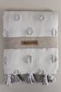 Picture of Koza Home Wanda Gray Double Edge Tasseled Blanket 220x240 5025 220 x 240