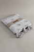 Picture of Koza Home Wanda Gray Double Edge Tasseled Blanket 220x240 5025 220 x 240