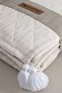 Picture of Koza Home Stella Cream Double Bedspread with Diamond Pattern 230x250 2 Pillow 50x70 5028 230 x 250