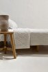 Picture of Koza Home Stella Cream Double Bedspread with Diamond Pattern 230x250 2 Pillow 50x70 5028 230 x 250