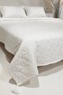 Picture of Koza Home Stella Cream Double Bedspread with Diamond Pattern 230x250 2 Pillow 50x70 5028 230 x 250
