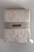 Picture of Koza Home Stella Beige Double Bedspread with Diamond Pattern 230x250 2 Pillow 50x70 5029 230 x 250