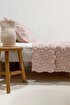 Picture of Koza Home Sitra Powder Double Tassel Bedspread 230x250 2 Pillow 50x70 5032 230 x 250