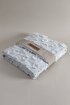 Picture of Koza Home Sitra Gray Double Tasseled Bedspread 230x250 2 Pillow 50x70 5033 230 x 250