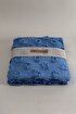 Picture of Koza Home Sitra Navy Blue Double Tasseled Bedspread 230x250 2 Pillow 50x70 5034 230 x 250