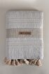 Picture of Koza Home Assos Beige Stone Wash Double Bedspread 230x250 5036 230 x 250