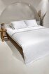 Picture of Koza Home Dave Gray Mother of Pearl Buttoned Double Duvet Cover Set 200x220 4 Pillows 5042 200 x 220