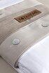 Picture of Koza Home Dave Gray Mother of Pearl Buttoned Double Duvet Cover Set 200x220 4 Pillows 5042 200 x 220