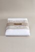 Picture of Koza Home Dave Gray Mother of Pearl Buttoned Double Duvet Cover Set 200x220 4 Pillows 5042 200 x 220