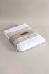 Picture of Koza Home Dave Gray Mother of Pearl Buttoned Double Duvet Cover Set 200x220 4 Pillows 5042 200 x 220