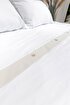Picture of Koza Home Dave Ivory Mother of Pearl Buttoned Double Duvet Cover Set 200x220 4 Pillows 5043 200 x 220