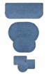 Picture of Koza Home Cesta Handmade Knitted Navy Blue Runner 37x136 4015 37 x 136