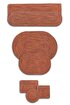 Picture of Koza Home Cesta Handmade Knitted Tile Angled Runner 37x136 4032 37 x 136