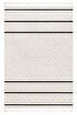 Picture of Koza Carpet Malta Scandinavian Cream Black Carpet Living Room Bedroom Hallway Kitchen Machine Rug 33405A 60 x 100