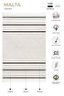Picture of Koza Carpet Malta Scandinavian Cream Black Carpet Living Room Bedroom Hallway Kitchen Machine Rug 33405A 60 x 100